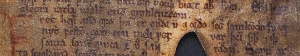 Pagina del Codex Regius, inizio dell'Atlamál, Edda poetica