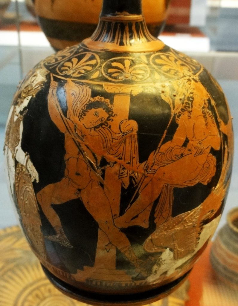 La Sfinge ed Edipo, pittura vascolare greca