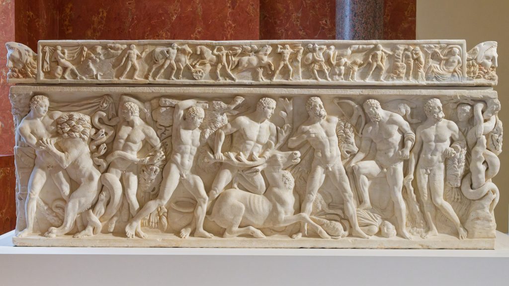 Sarcofago romano con le Dodici Fatiche di Eracle, Collezione Torlonia